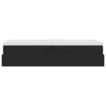 vidaXL Lit avec rangement et matelas Noir 90 x 200 cm Velours