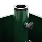 vidaXL Base de parasol avec jardinière Vert 45 x 45 x 45 cm Acier
