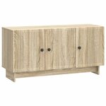 vidaXL Meuble TV Chêne Sonoma 99 x 34 5 x 50 cm Bois d'ingénierie