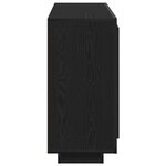 Buffet vidaXL Chêne Noir 92x35x75 cm Bois Stratifié