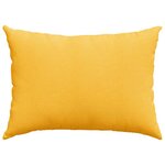 vidaXL Coussins de canapé 2 Pièces Jaune clair 70 x 50 cm