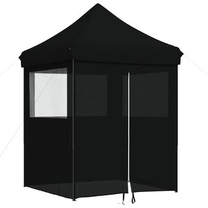 vidaXL Tente de fête 200 x 200 x 306 cm Noir Tissu Oxford