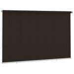 vidaXL Store roulant d'extérieur 350x230 cm Marron PEHD