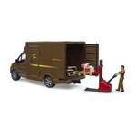 Bruder 02678 - Camion UPS Mercedes Benz Sprinter avec conducteur et accessoires