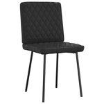 vidaXL Chaises à manger lot de 2 noir similicuir