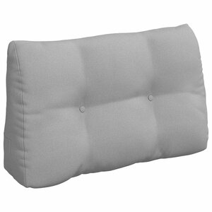 vidaXL Coussin de Dos Gris nuage 80 x 24 x 50 cm tissu