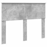 vidaXL Cadre de lit avec tête de lit Béton 120 x 190 cm Pin massif