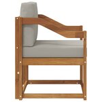 vidaXL Canapé d’extérieur Bois d'acacia massif et polyester