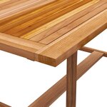 vidaXL Ensemble à manger de jardin 5Pièces bois d'acacia solide textilène