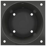 vidaXL Ancre ronde au sol 4 Pièces Anthracite 18 x 18 x 15 cm métal