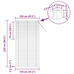 vidaXL Store de Fenêtre avec des rideaux Gris foncé Aluminium