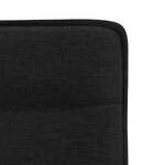 vidaXL Chaises à manger lot de 2 noir tissu