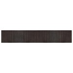 vidaXL Tapis rectangulaire marron foncé 70x400 cm bambou