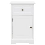 vidaXL Table de chevet MDF et bois de pin 35x32x59 cm
