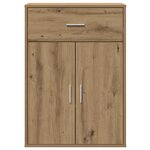vidaXL Buffet chêne artisanal 79 x 38 x 80 cm Bois d'ingénierie