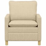 vidaXL Canapé Crème 76 x 81 x 87 5 cm Tissu