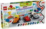 LEGO DUPLO - Ensemble de Voitures de Course et Pilotes d'Écurie de F1 - 10445 pour Enfants