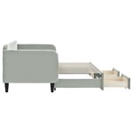 vidaXL Lit de jour avec gigogne et tiroirs sans matelas 80x200 cm