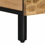 vidaXL Tables de chevet 2 Pièces 40x33x46 cm Bois de manguier solide