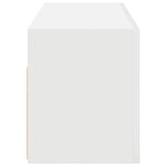 vidaXL Armoire murale de bain blanc 80x25x30 cm bois d'ingénierie