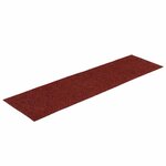 vidaXL Tapis d'escalier autocollants 30 pièces 76 x 20 cm Rouge bordeaux Rectangulaire