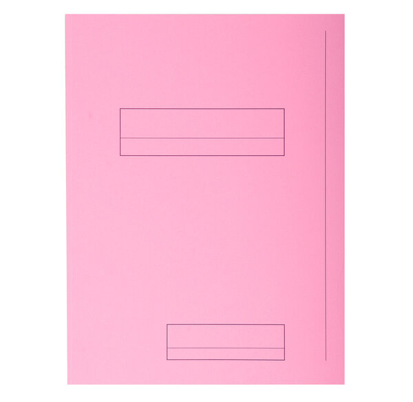 Paquet de 50 chemises 2 rabats JURA en carte 240 grammes coloris rose EXACOMPTA