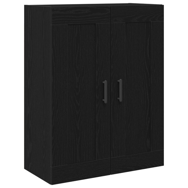 vidaXL Armoire Noire Chêne 69 5x34x90 cm Bois Aggloméré