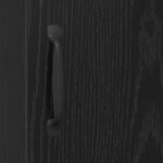 vidaXL Buffet Chêne noir 34 5 x 34 x 90 cm Bois d'ingénierie