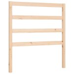 vidaXL Cadre de lit avec tête de lit 90x200 cm bois massif
