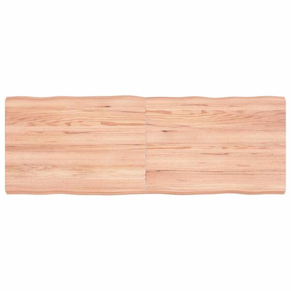 vidaXL Dessus de table bois massif traité bordure assortie