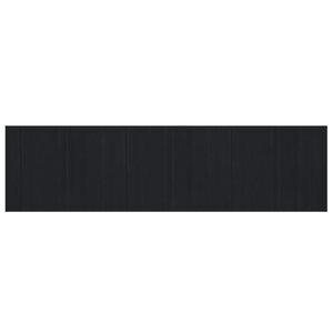 vidaXL Tapis rectangulaire noir 80x300 cm bambou