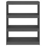vidaXL Bibliothèque/Séparateur de pièce Gris 80x30x103 5 cm Pin massif