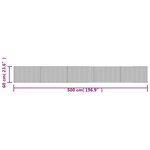 vidaXL Tapis rectangulaire marron 60x500 cm bambou