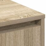 Buffet vidaXL LED Chêne Sonoma 90x32x75 cm en bois d'ingénierie