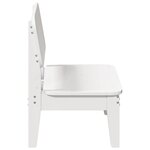 vidaXL Chaises de jardin lot de 2 blanc 60x52 5x72 cm bois massif pin