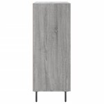 vidaXL Buffet sonoma gris 69 5x34x90 cm bois d'ingénierie