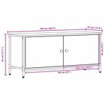 vidaXL Meuble TV Chêne noir 100 x 35 x 45 cm Bois d'ingénierie
