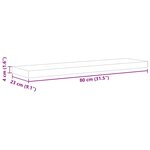 vidaXL Étagères flottantes 4 Pièces chêne et blanc 80x23 5x3 8 cm MDF