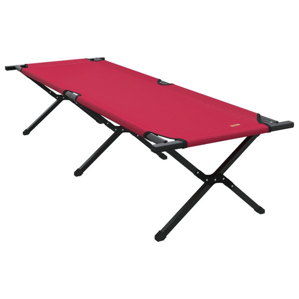 vidaXL Lit de soleil pliant avec sac de transport Rouge en tissu Oxford 600D
