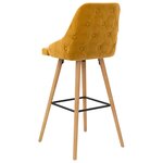 vidaXL Tabourets de bar lot de 2 jaune velours
