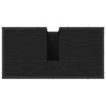 vidaXL Ensemble de mobilier de salle de bain 3 Pièces Chêne noir