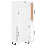 vidaXL Buffet haut Blanc 69 5x34x180 cm Bois d'ingénierie