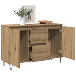 vidaXL Buffet chêne artisanal 101 5x35x70 cm bois d'ingénierie