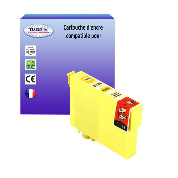 Cartouche Compatible pour Epson SX425W, SX430W, SX435W, SX438W, SX440W, SX445W remplace Epson T1282 Cyan - T3AZUR
