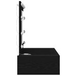 vidaXL Table de Toilette Noir 83 x 40 x 70 cm Bois d'ingénierie