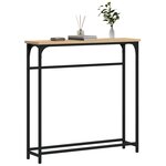 vidaXL Table console Chêne Sonoma 75x19 5x75 cm Bois d'ingénierie
