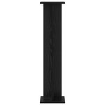 vidaXL Support de Plante Chêne noir 25 x 25 5 x 100 5 cm