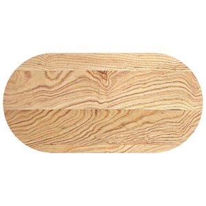 vidaXL Dessus de table 80x40x2 cm bois de chêne massif ovale