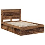 vidaXL Cadre de lit Bois ancien 120 x 200 cm Pin massif