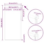 vidaXL Store enrouleur occultant largeur du tissu 90 7 cm polyester